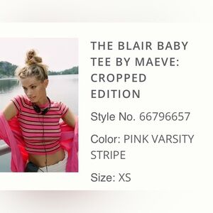 NWT Maeve by Anthropologie baby tee - XS